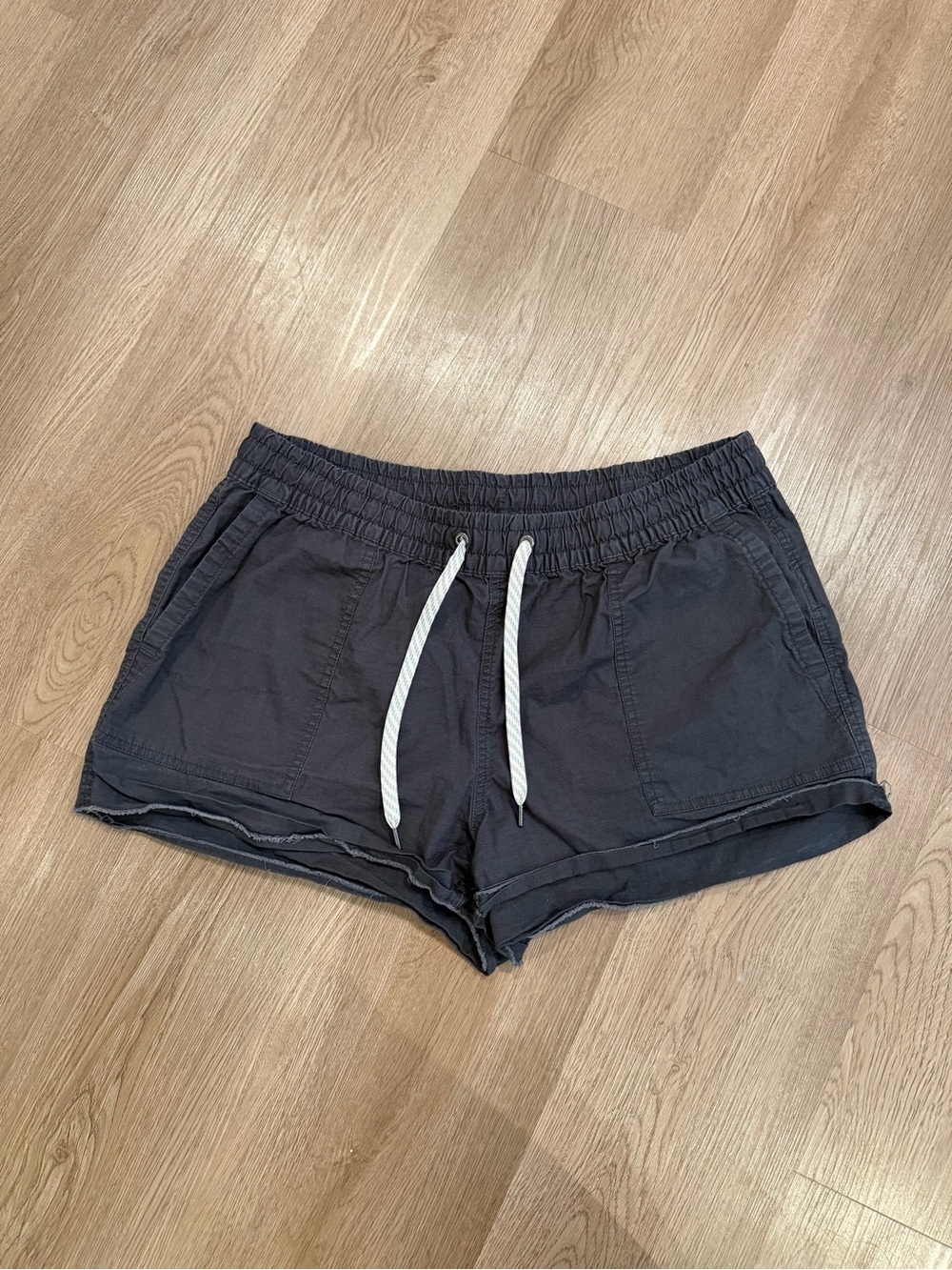 Vuori Charcoal Black Drawstring Athletic Shorts